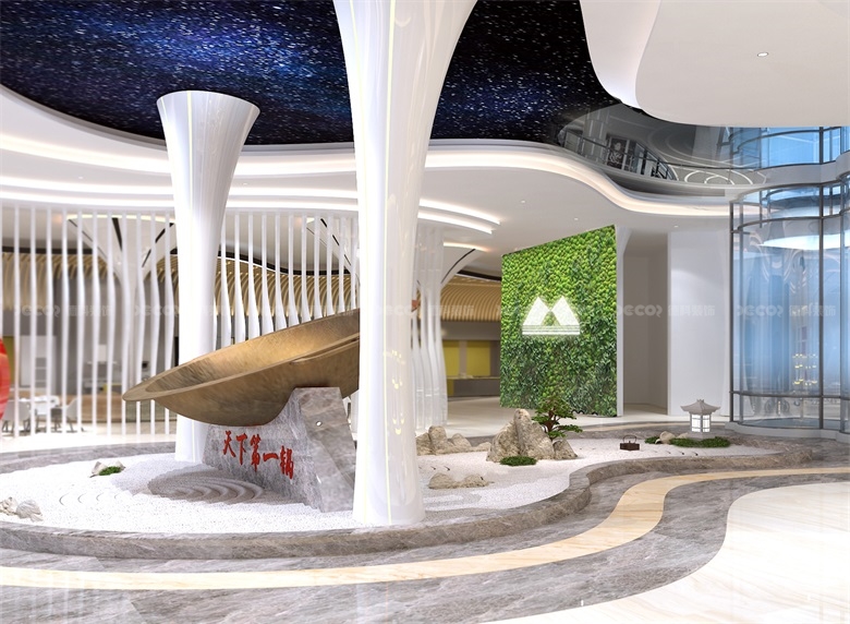 在企業(yè)展廳裝修設(shè)計(jì)中，如何運(yùn)用品牌元素和視覺(jué)識(shí)別系統(tǒng)？